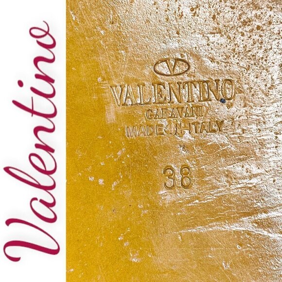 VALENTINO Leather Mesh & Chiffon Embellished Flat Sandals, Size 38 - Picture 8 of 10